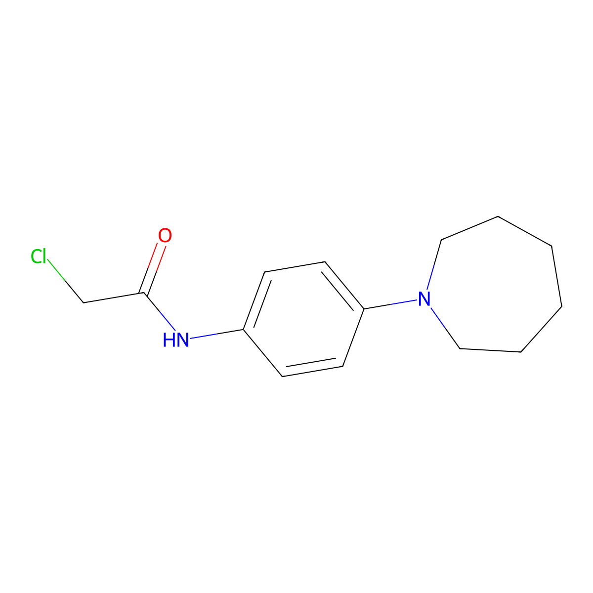 N-[4-(Azepan-1-yl)phenyl]-2-chloroacetamide molecular structure, CAS 436087-23-9