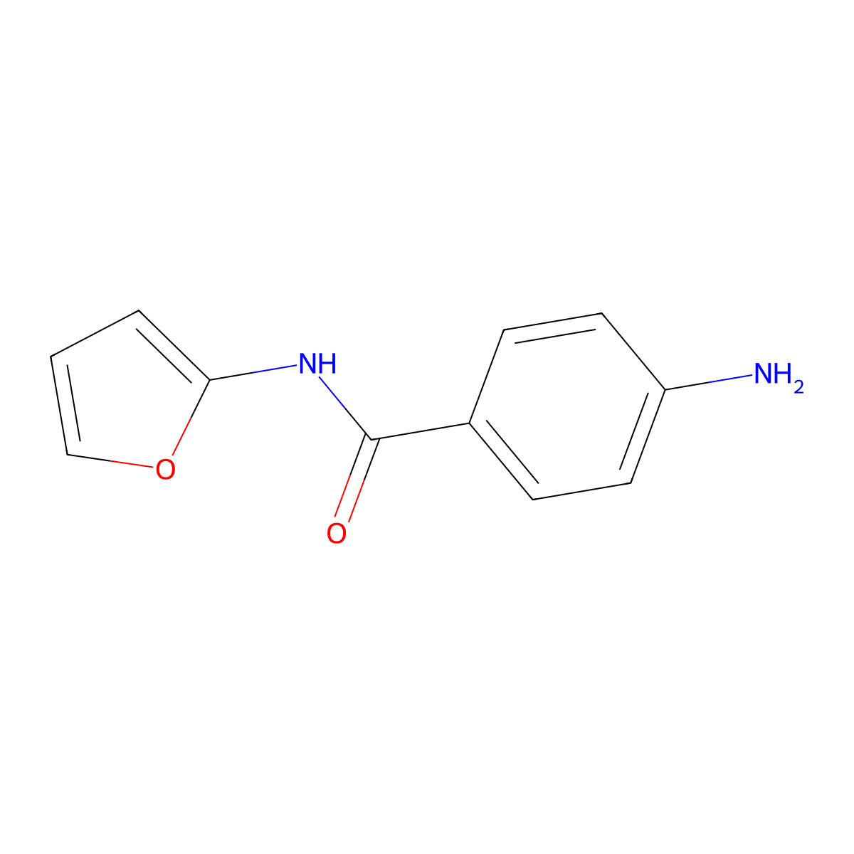 4-Amino-N-furan-2-yl-benzamide molecular structure, CAS 436088-30-1
