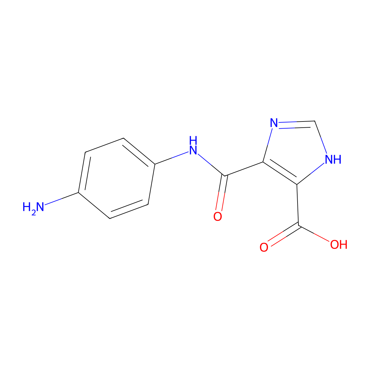 5-(4-Amino-phenylcarbamoyl)-3H-imidazole-4-carboxylic acid molecular structure, CAS 436088-52-7
