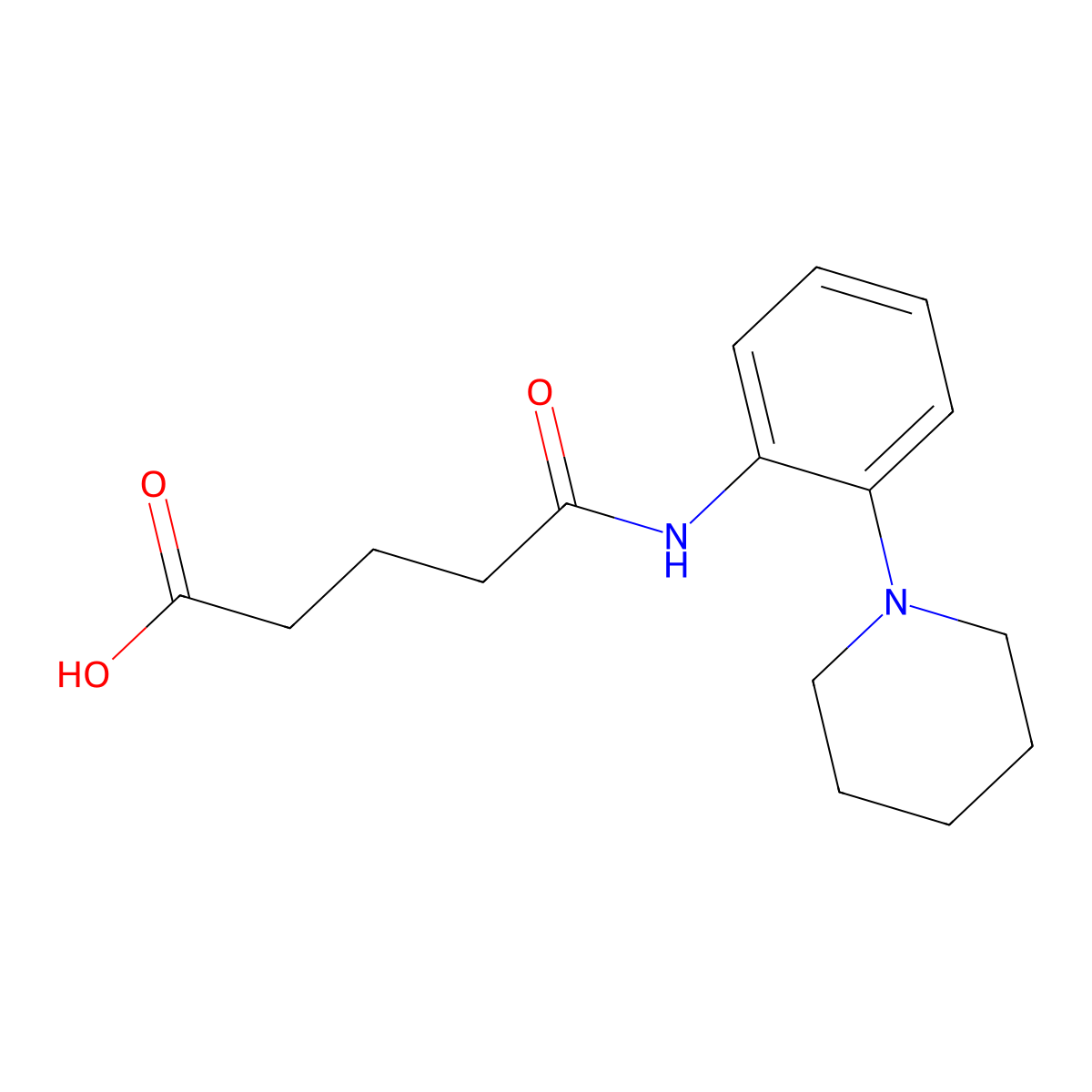 4-(2-Piperidin-1-yl-phenylcarbamoyl)-butyric acid molecular structure, CAS 436088-56-1
