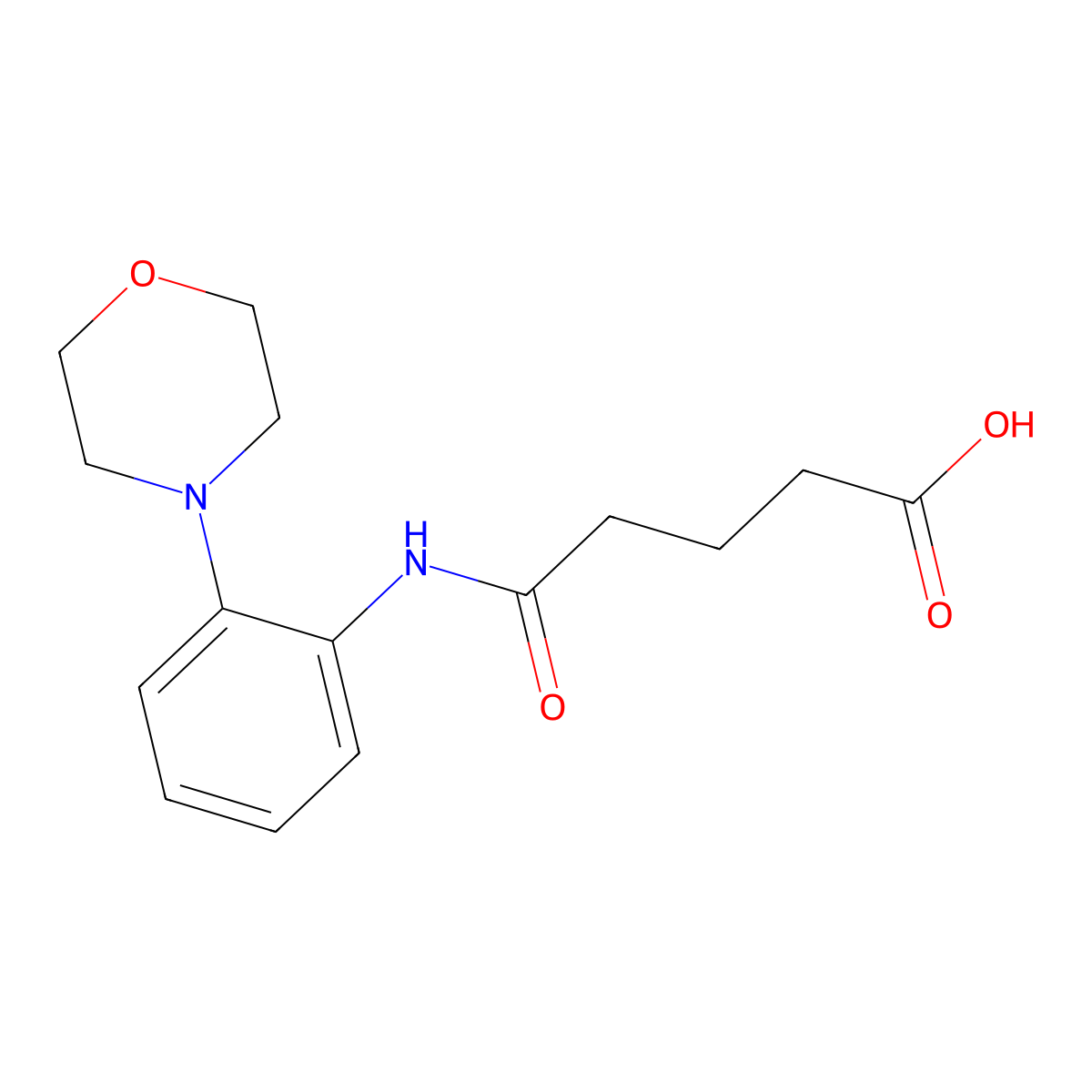 4-(2-Morpholin-4-yl-phenylcarbamoyl)-butyric acid molecular structure, CAS 436088-59-4