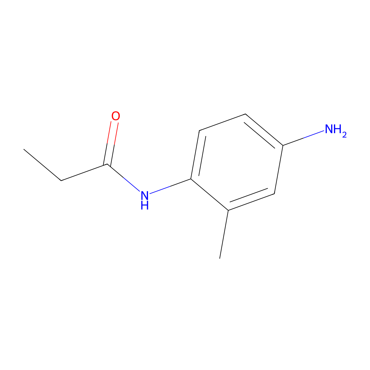 N-(4-amino-2-methylphenyl)propanamide molecular structure, CAS 436089-01-9