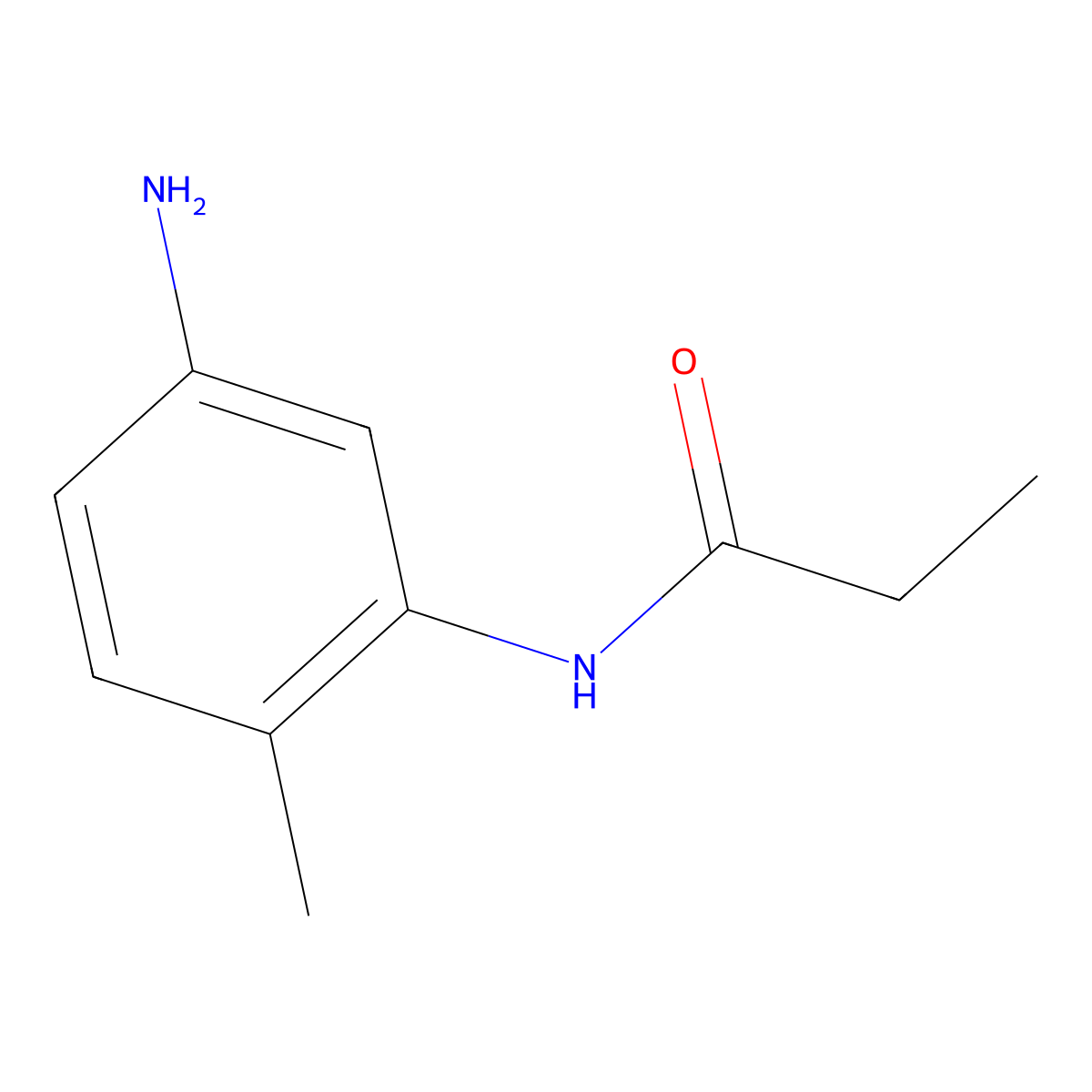 N-(5-amino-2-methylphenyl)propanamide molecular structure, CAS 436089-02-0