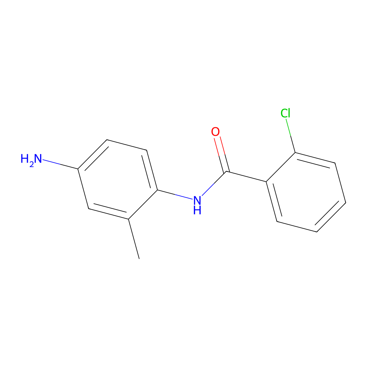 N-(4-amino-2-methylphenyl)-2-chlorobenzamide molecular structure, CAS 436089-03-1