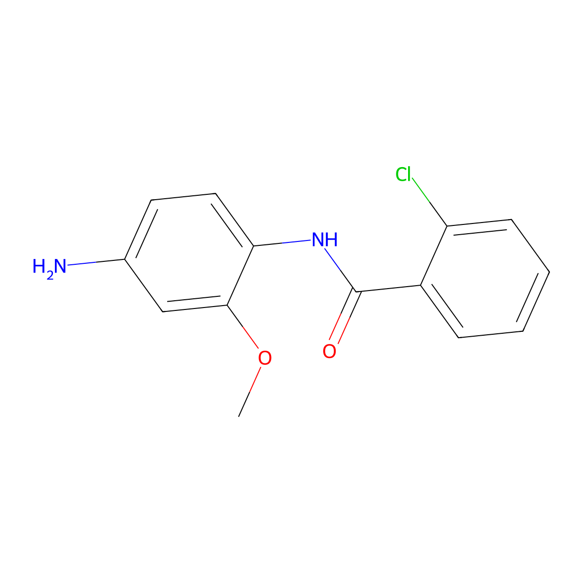 N-(4-amino-2-methoxyphenyl)-2-chlorobenzamide molecular structure, CAS 436089-18-8