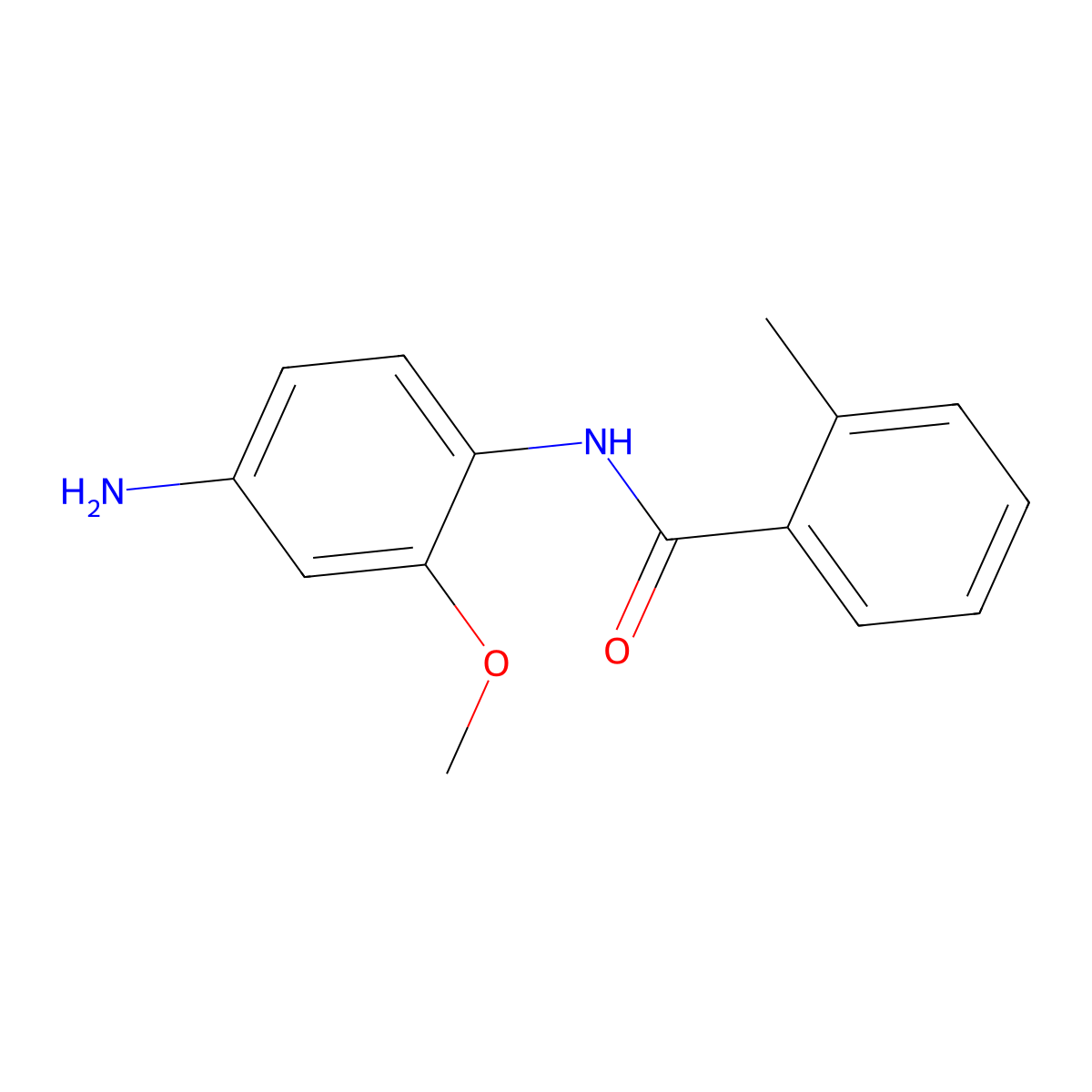 N-(4-amino-2-methoxyphenyl)-2-methylbenzamide molecular structure, CAS 436089-19-9