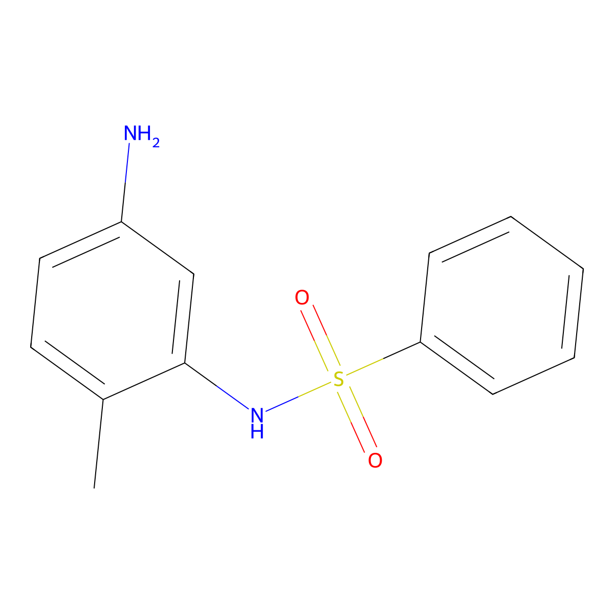 N-(5-amino-2-methylphenyl)benzenesulfonamide molecular structure, CAS 436089-20-2