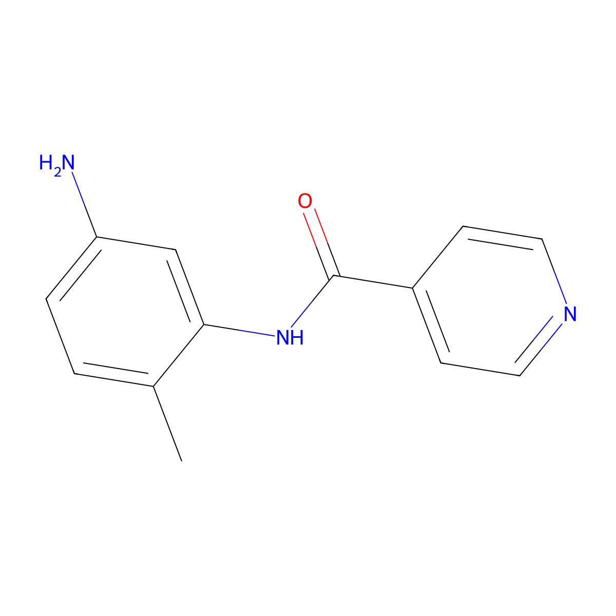 N-(5-amino-2-methylphenyl)pyridine-4-carboxamide molecular structure, CAS 436089-25-7