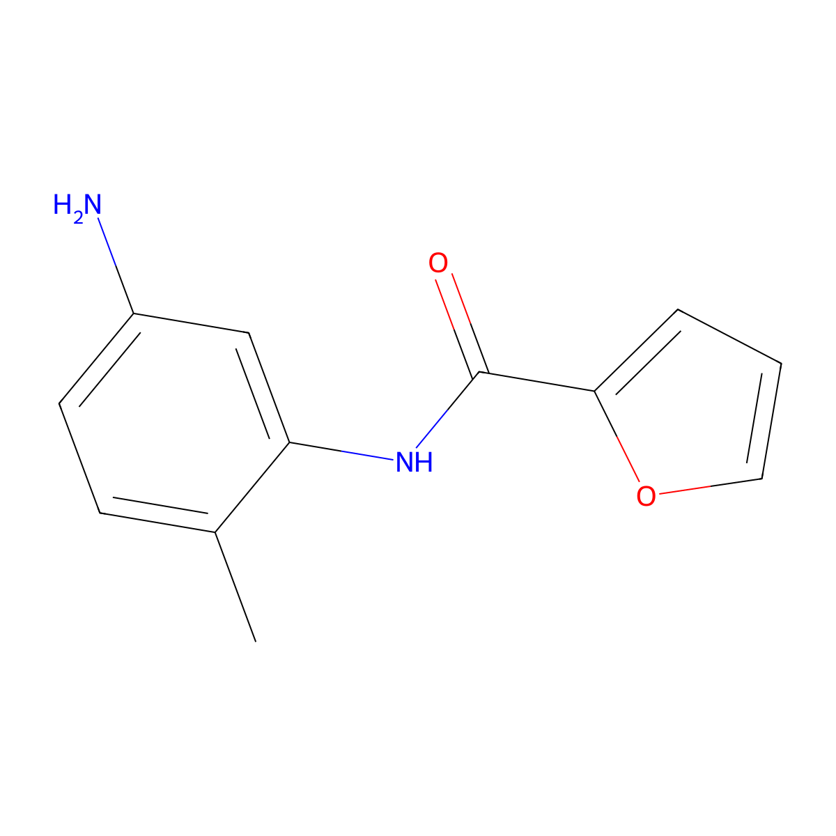 N-(5-amino-2-methylphenyl)furan-2-carboxamide molecular structure, CAS 436089-27-9