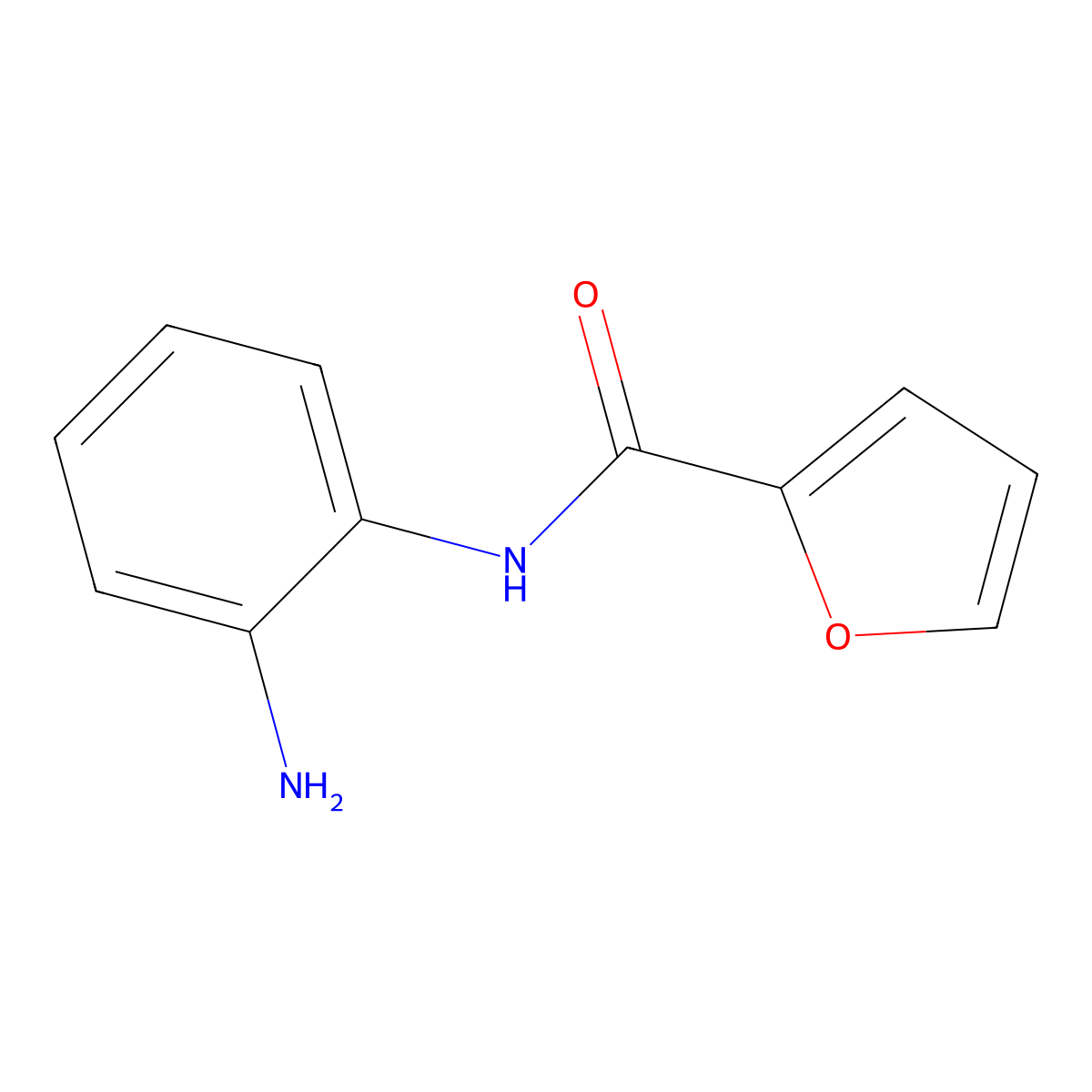 N-(2-aminophenyl)furan-2-carboxamide molecular structure, CAS 436089-32-6