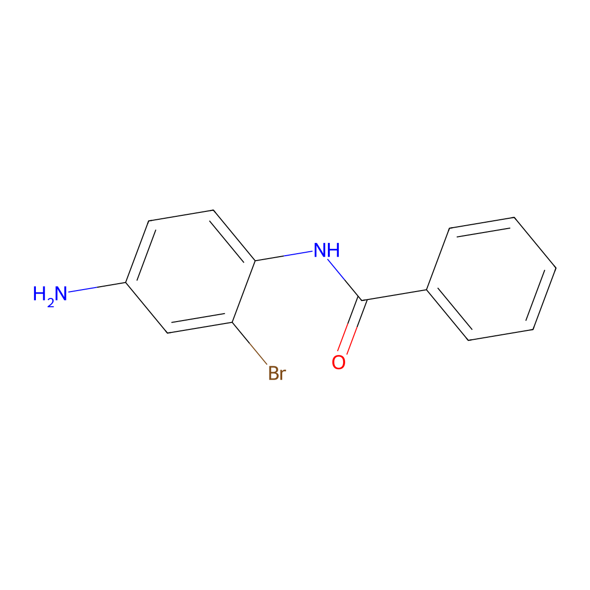 N-(4-amino-2-bromophenyl)benzamide molecular structure, CAS 436090-25-4