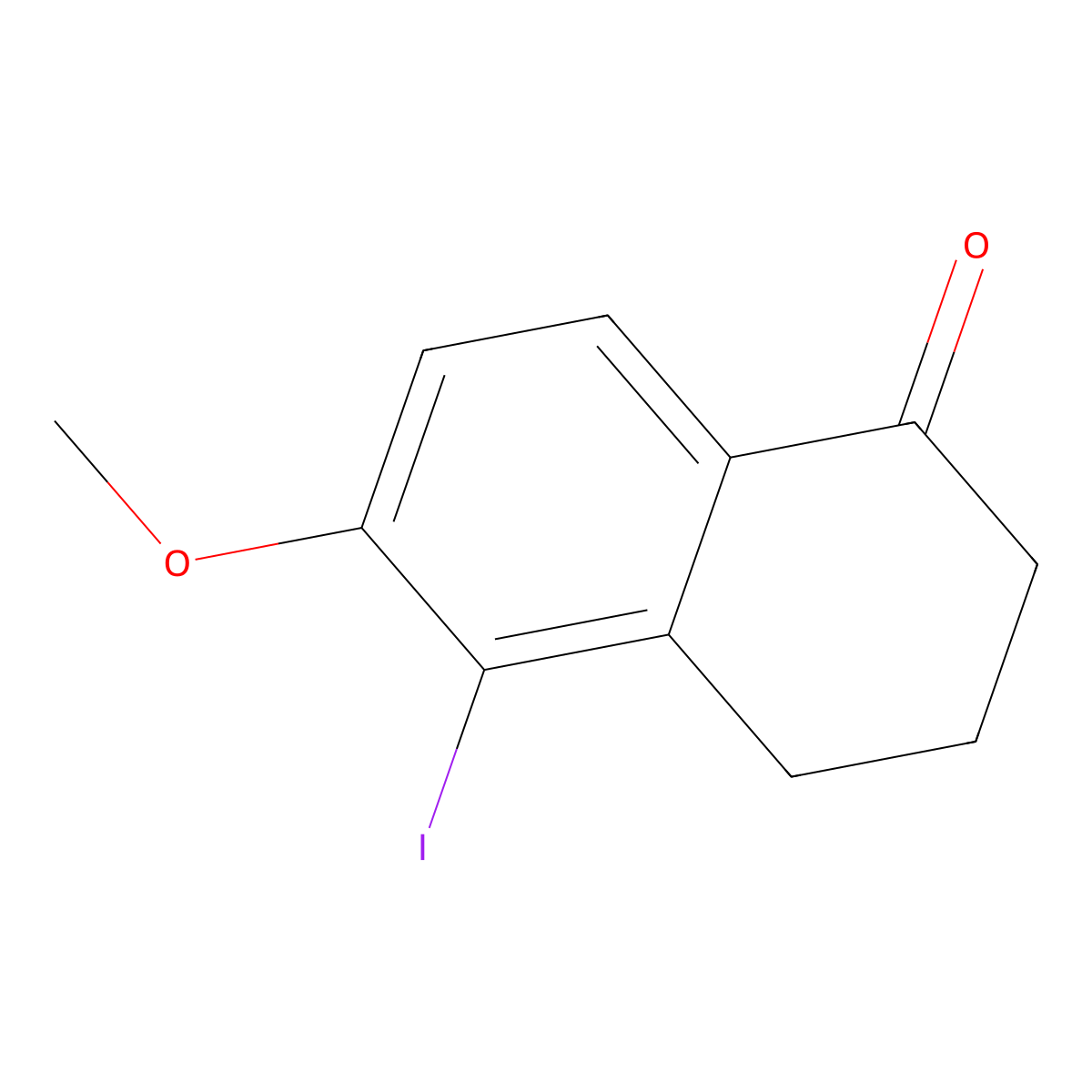 5-Iodo-6-methoxy-1,2,3,4-tetrahydronaphthalen-1-one molecular structure, CAS 436091-93-9