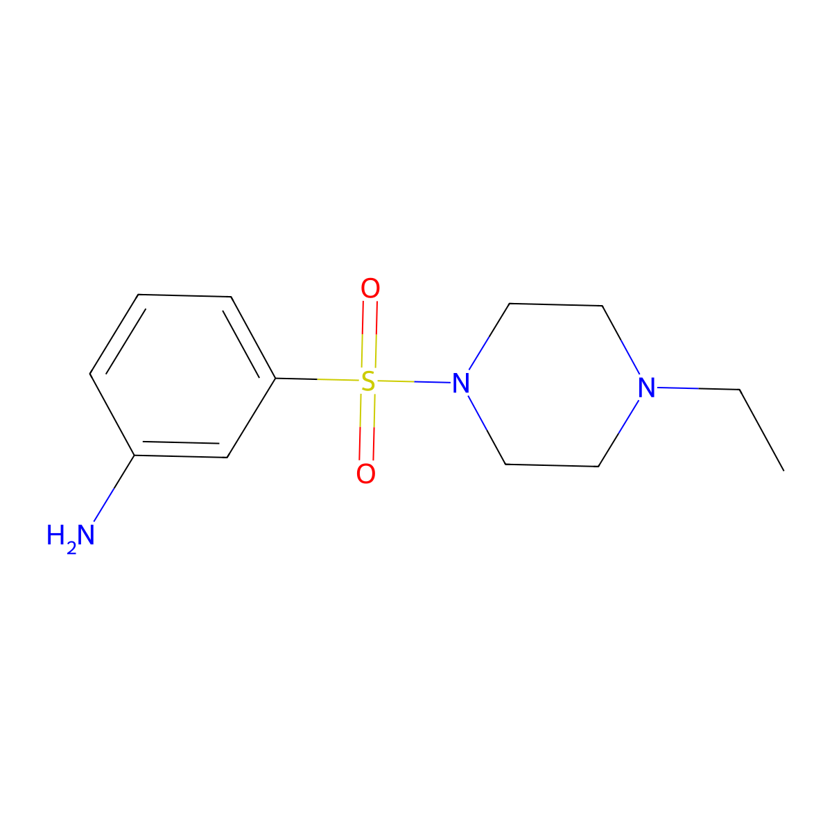 3-[(4-Ethylpiperazin-1-yl)sulfonyl]aniline molecular structure, CAS 436095-36-2
