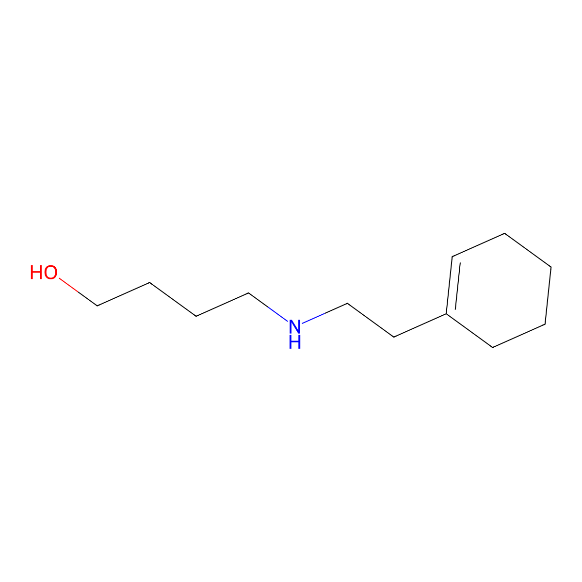 4-(2-Cyclohex-1-enyl-ethylamino)-butan-1-ol molecular structure, CAS 436099-69-3