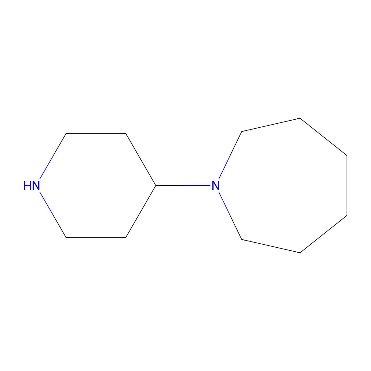 1-(Piperidin-4-yl)azepane molecular structure, CAS 436099-86-4