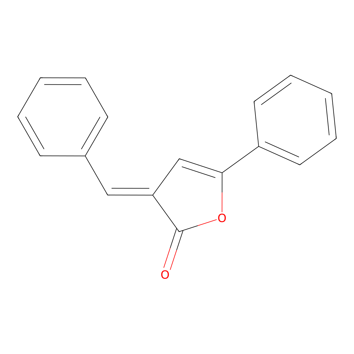 3-Benzylidene-5-phenyluran-2-one molecular structure, CAS 4361-96-0