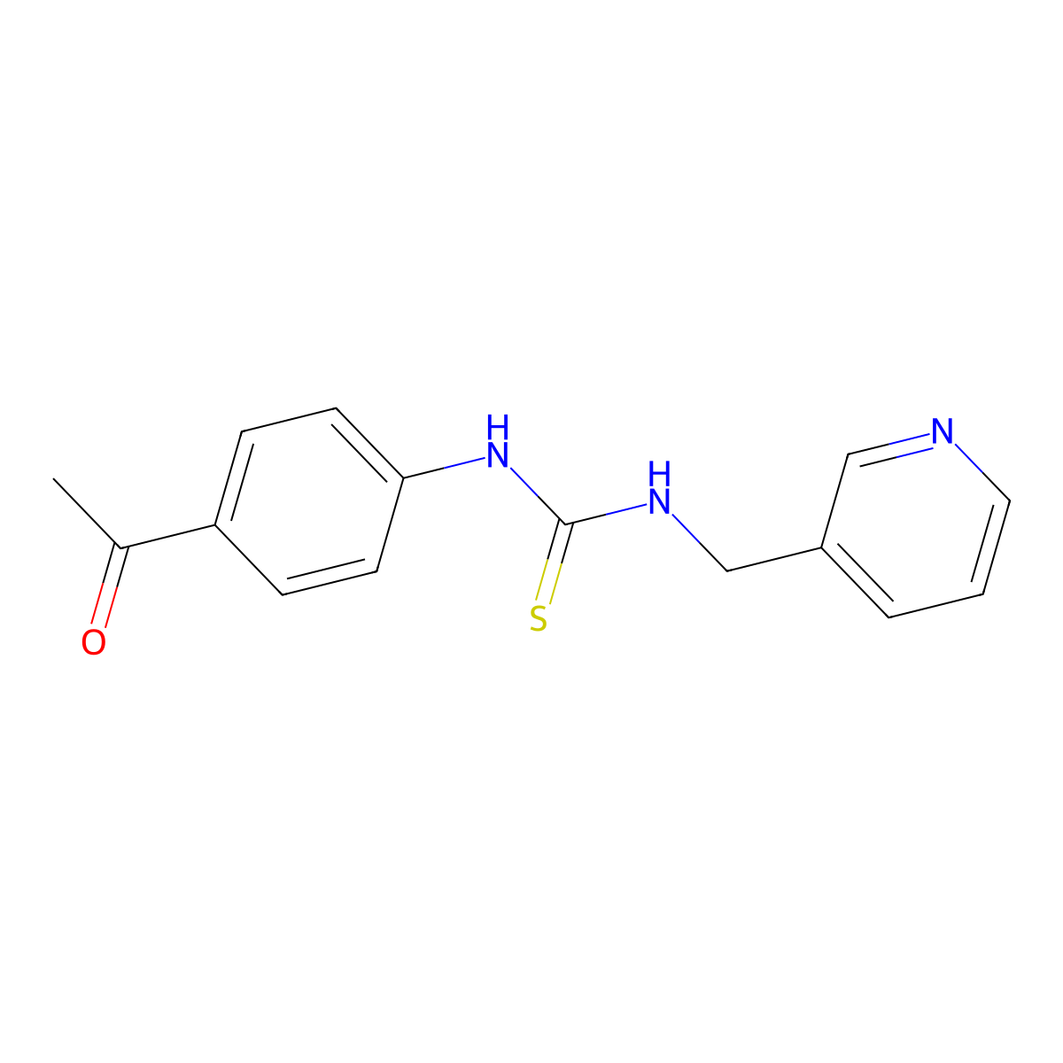 1-(4-Acetylphenyl)-3-(pyridin-3-ylmethyl)thiourea molecular structure, CAS 436140-19-1