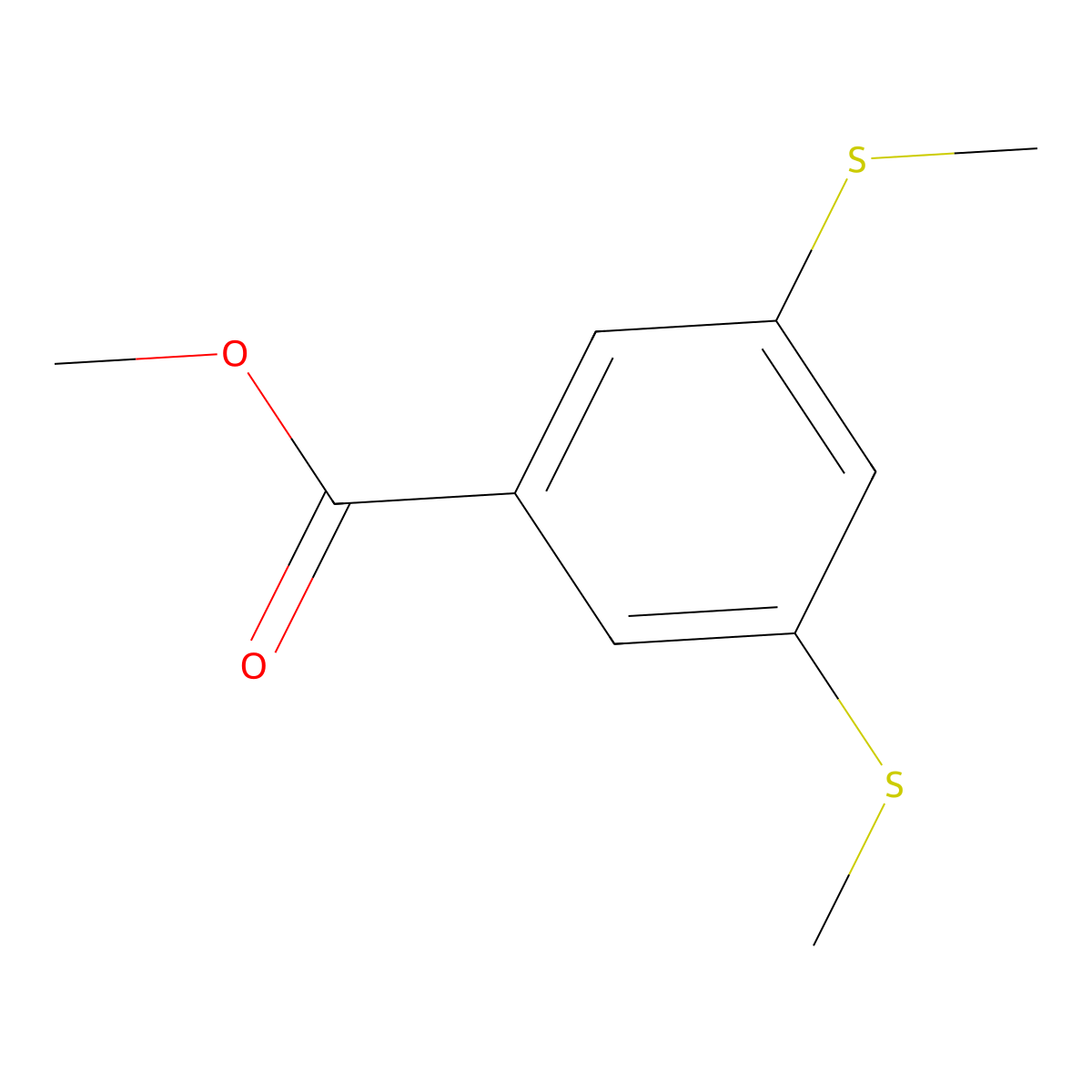Methyl 3,5-bis(methylthio)benzoate molecular structure, CAS 436145-20-9