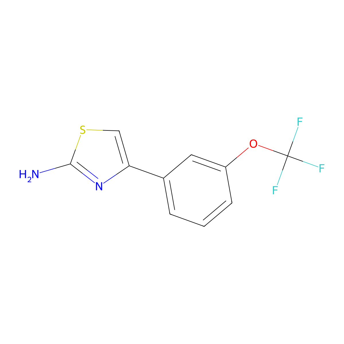 4-[3-(Trifluoromethoxy)phenyl]-1,3-thiazol-2-amine molecular structure, CAS 436151-97-2