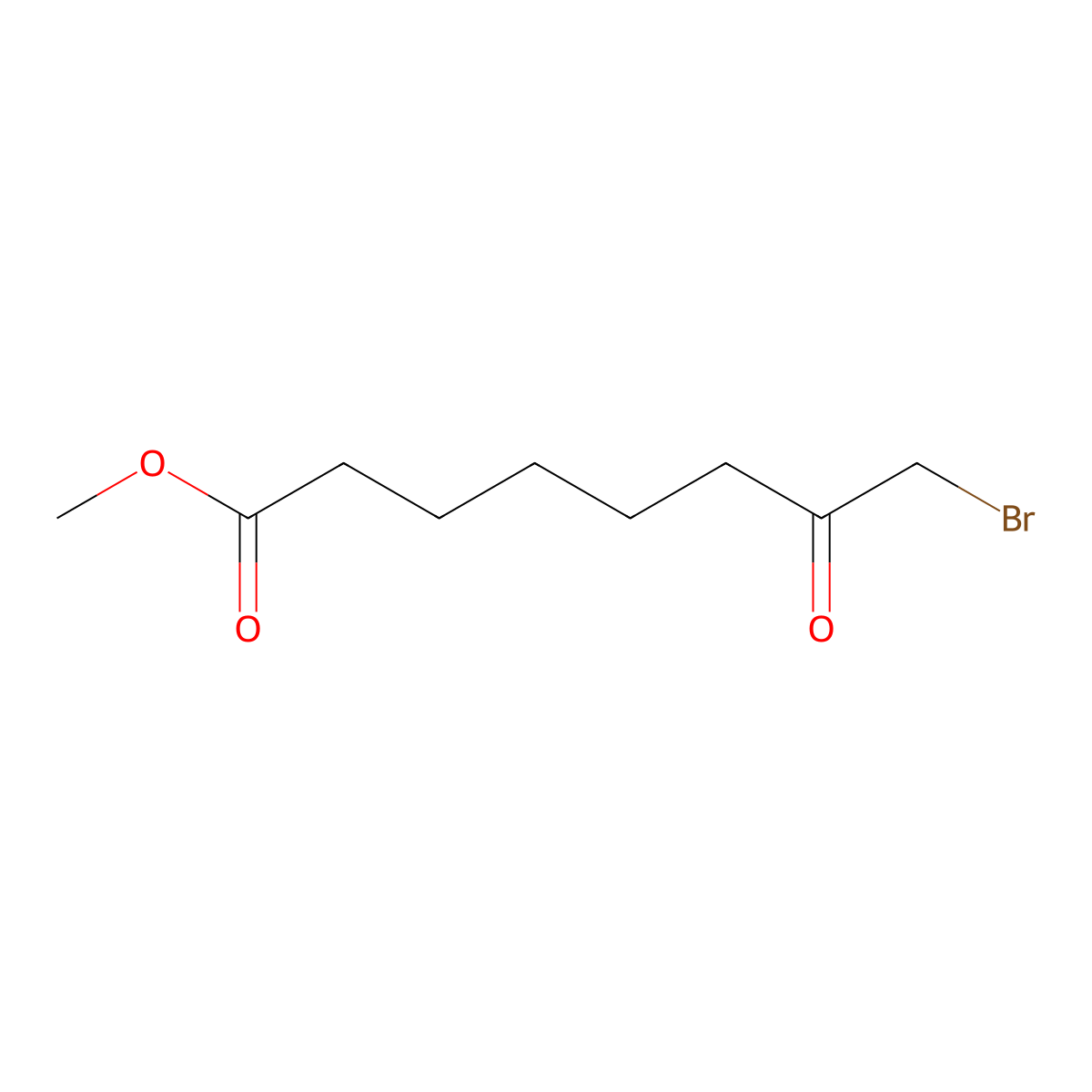 Methyl 8-bromo-7-oxooctanoate molecular structure, CAS 436152-30-6