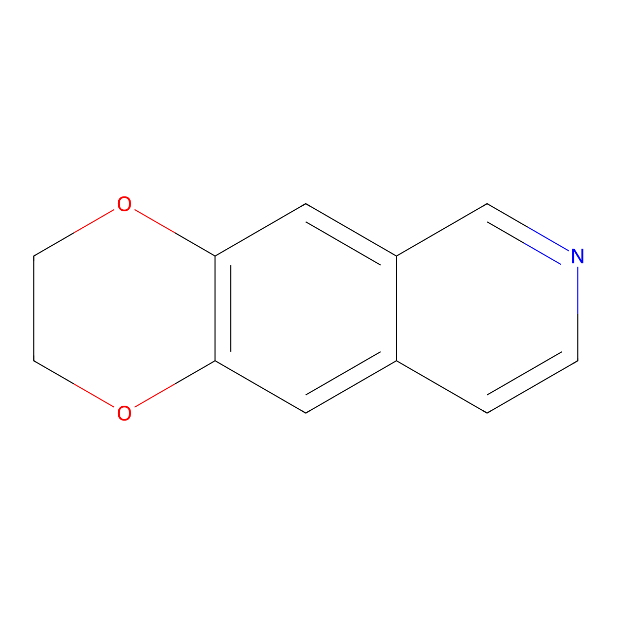 2H,3H-[1,4]dioxino[2,3-g]isoquinoline molecular structure, CAS 4362-07-6