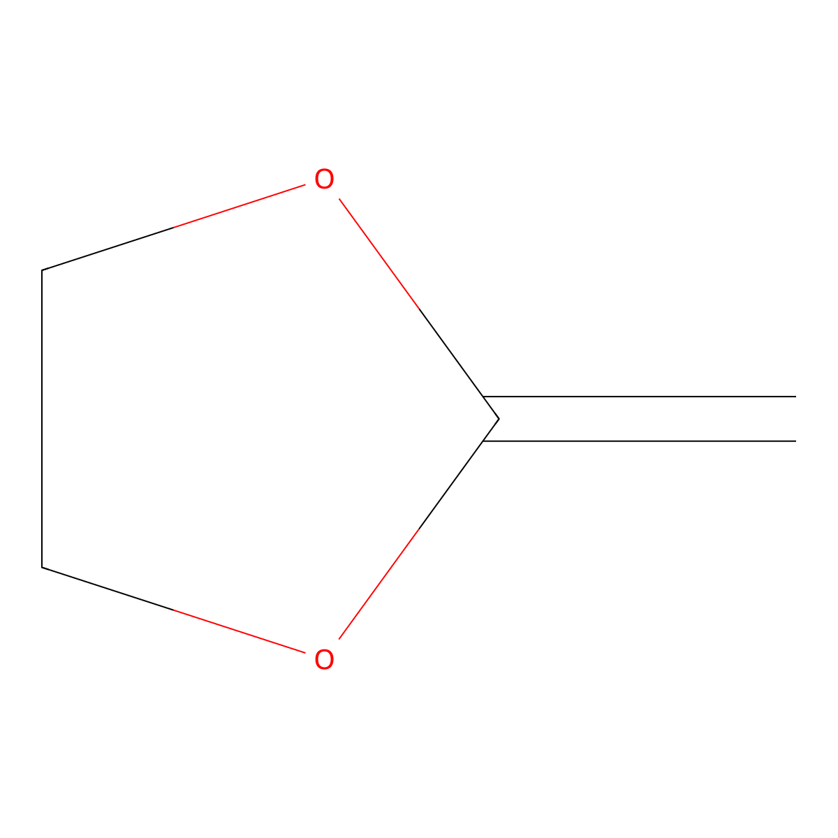 2-Methylene-1,3-dioxolane molecular structure, CAS 4362-23-6