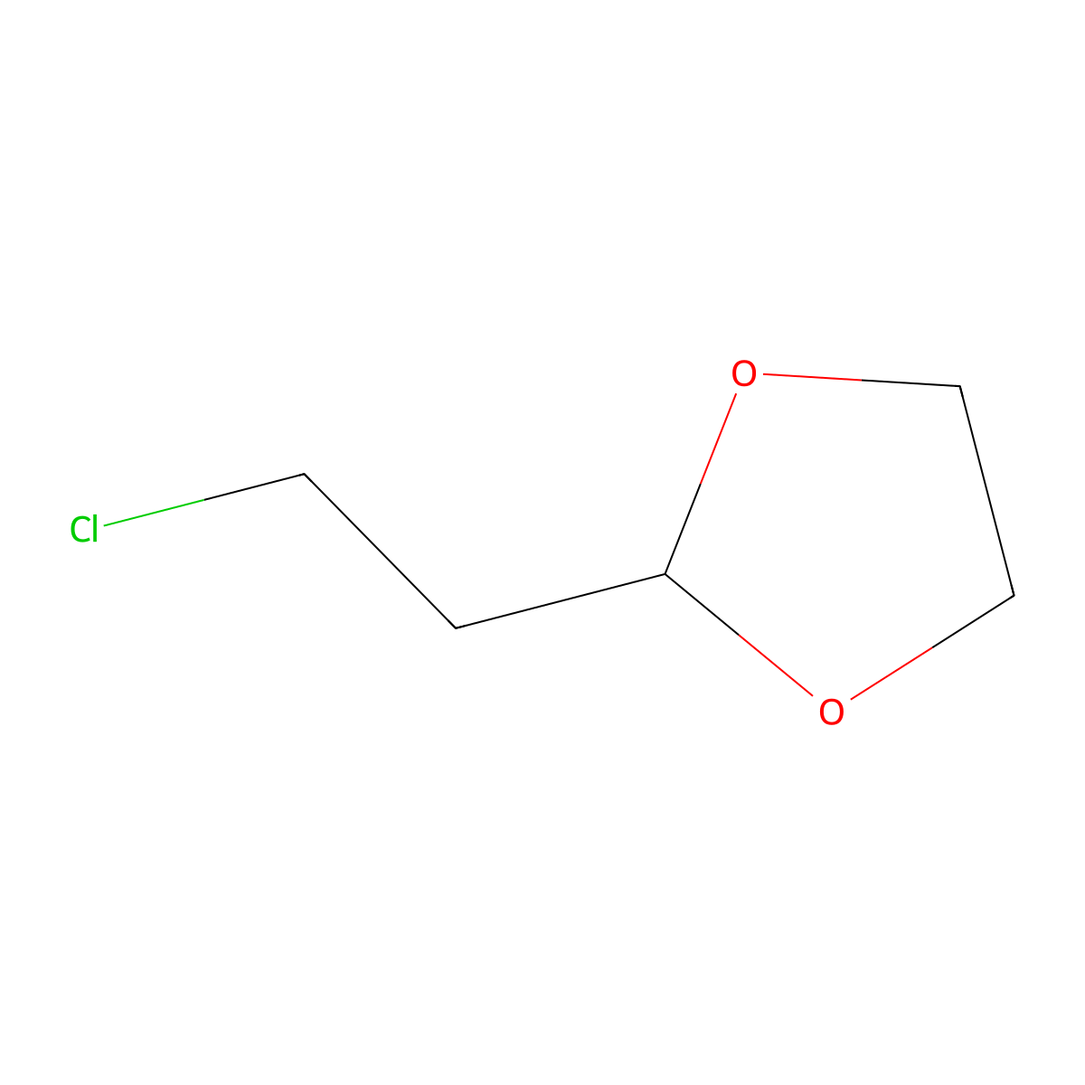 2-(2-Chloroethyl)-1,3-dioxolane molecular structure, CAS 4362-36-1