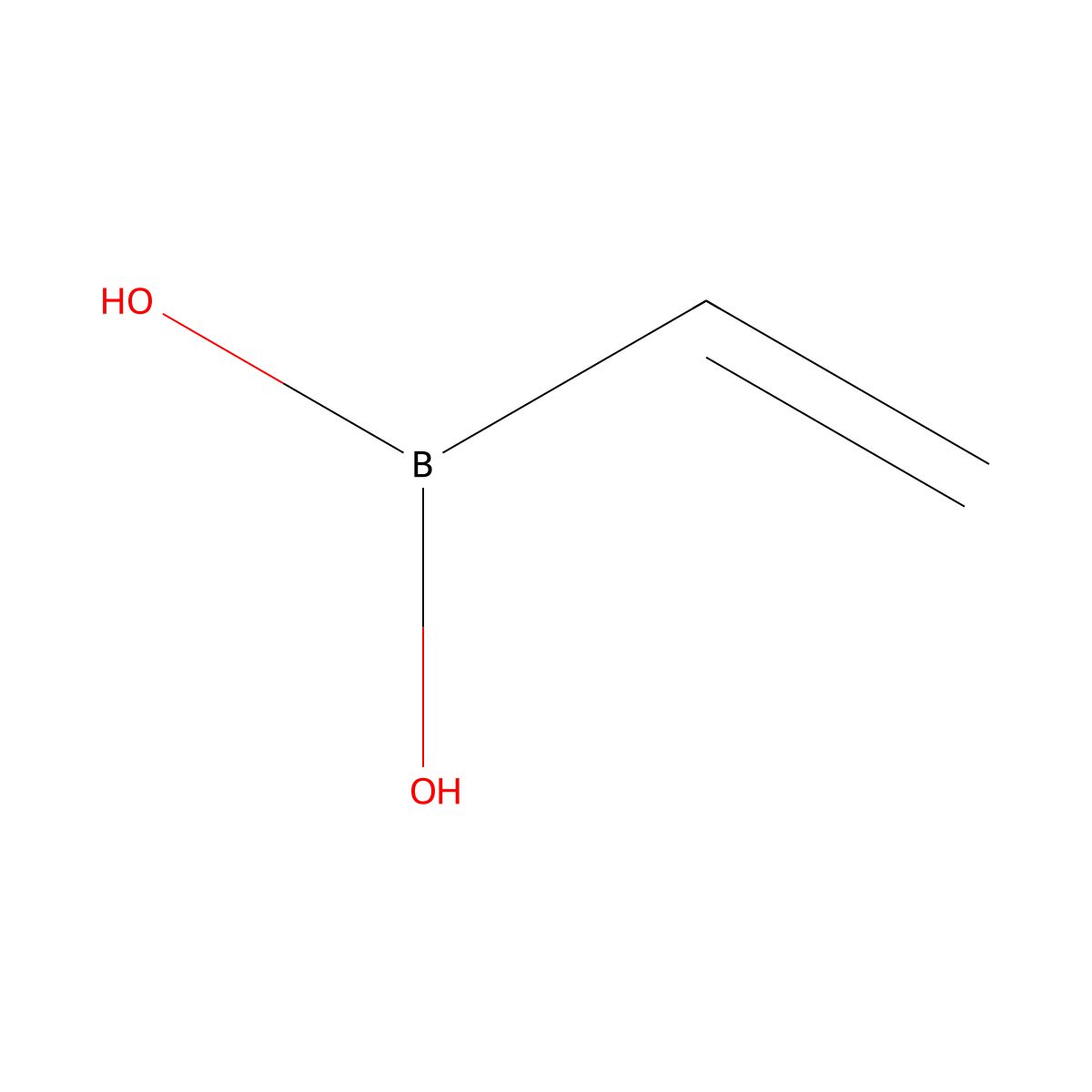 Vinylboronic acid molecular structure, CAS 4363-34-2