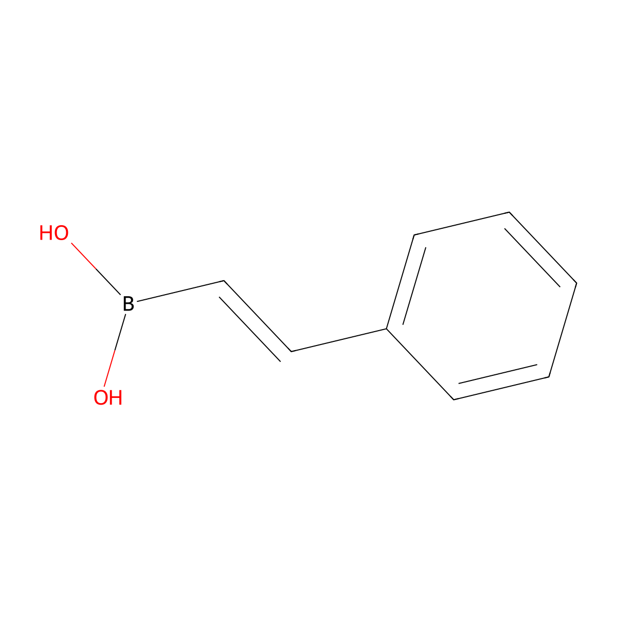 2-Phenylvinylboronic acid molecular structure, CAS 4363-35-3