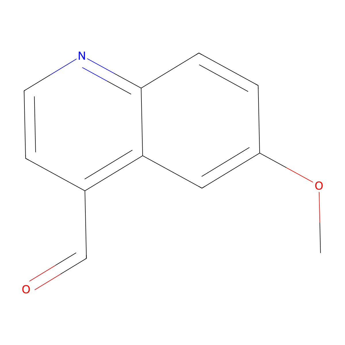 6-Methoxyquinoline-4-carboxaldehyde molecular structure, CAS 4363-94-4