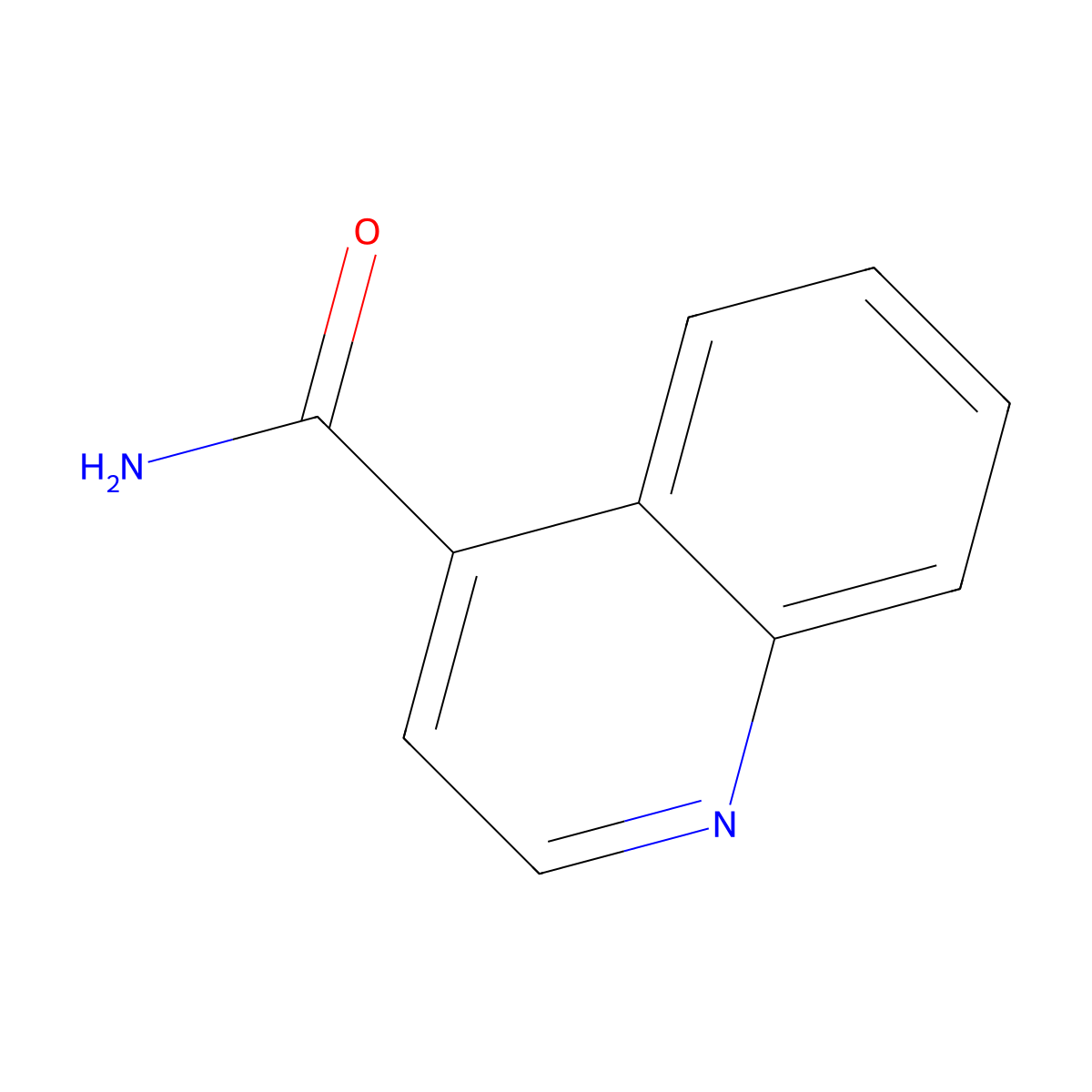 Quinoline-4-carboxamide molecular structure, CAS 4363-95-5