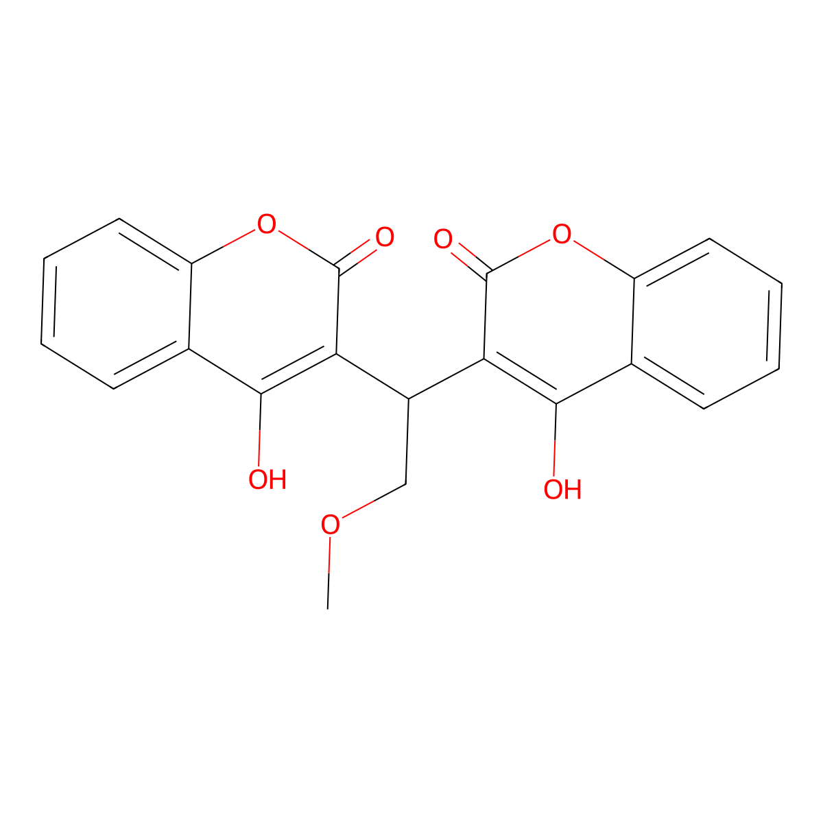 Coumetarol molecular structure, CAS 4366-18-1