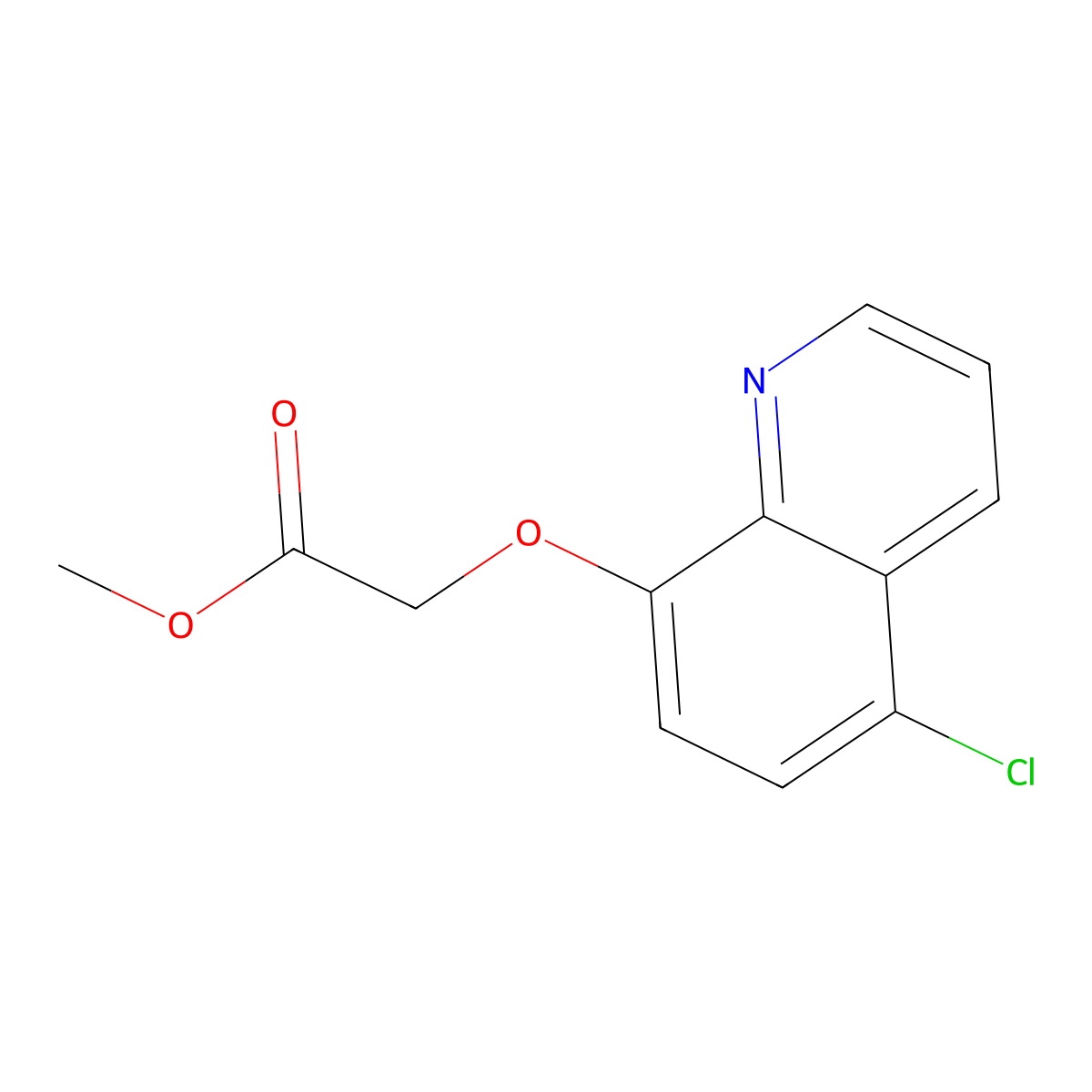 Clonquitocet-methyl molecular structure, CAS 4367-49-1