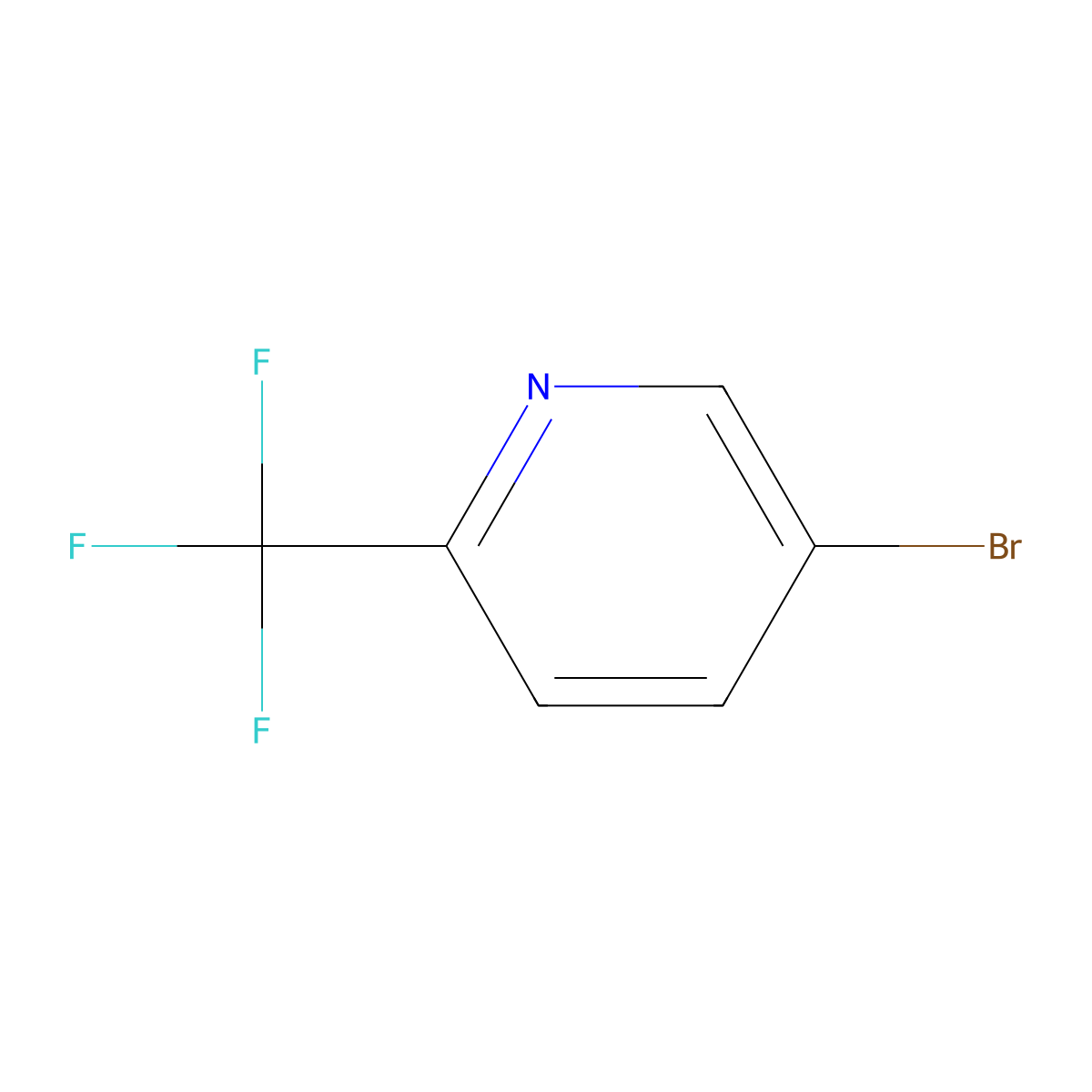 5-Bromo-2-(trifluoromethyl)pyridine molecular structure, CAS 436799-32-5