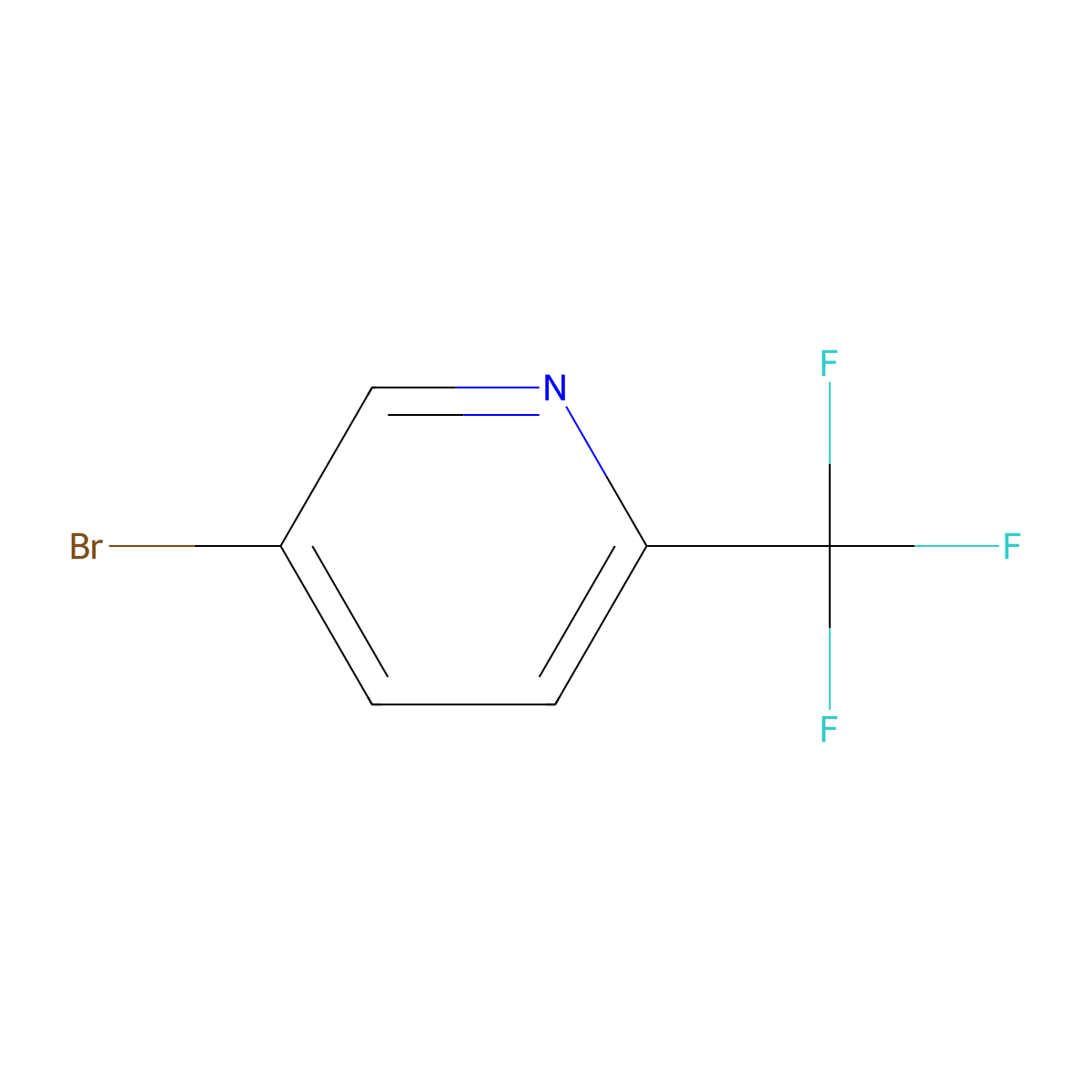 5-Bromo-2-(trifluoromethyl)pyridine molecular structure, CAS 436799-32-5
