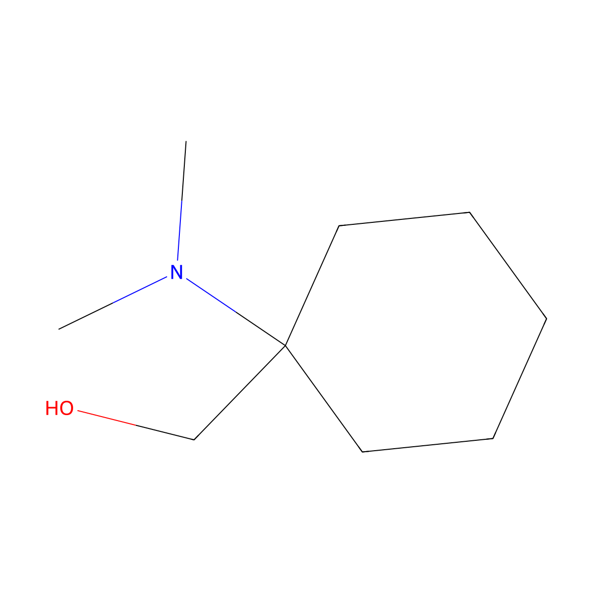 [1-(Dimethylamino)cyclohexyl]methanol molecular structure, CAS 4368-61-0