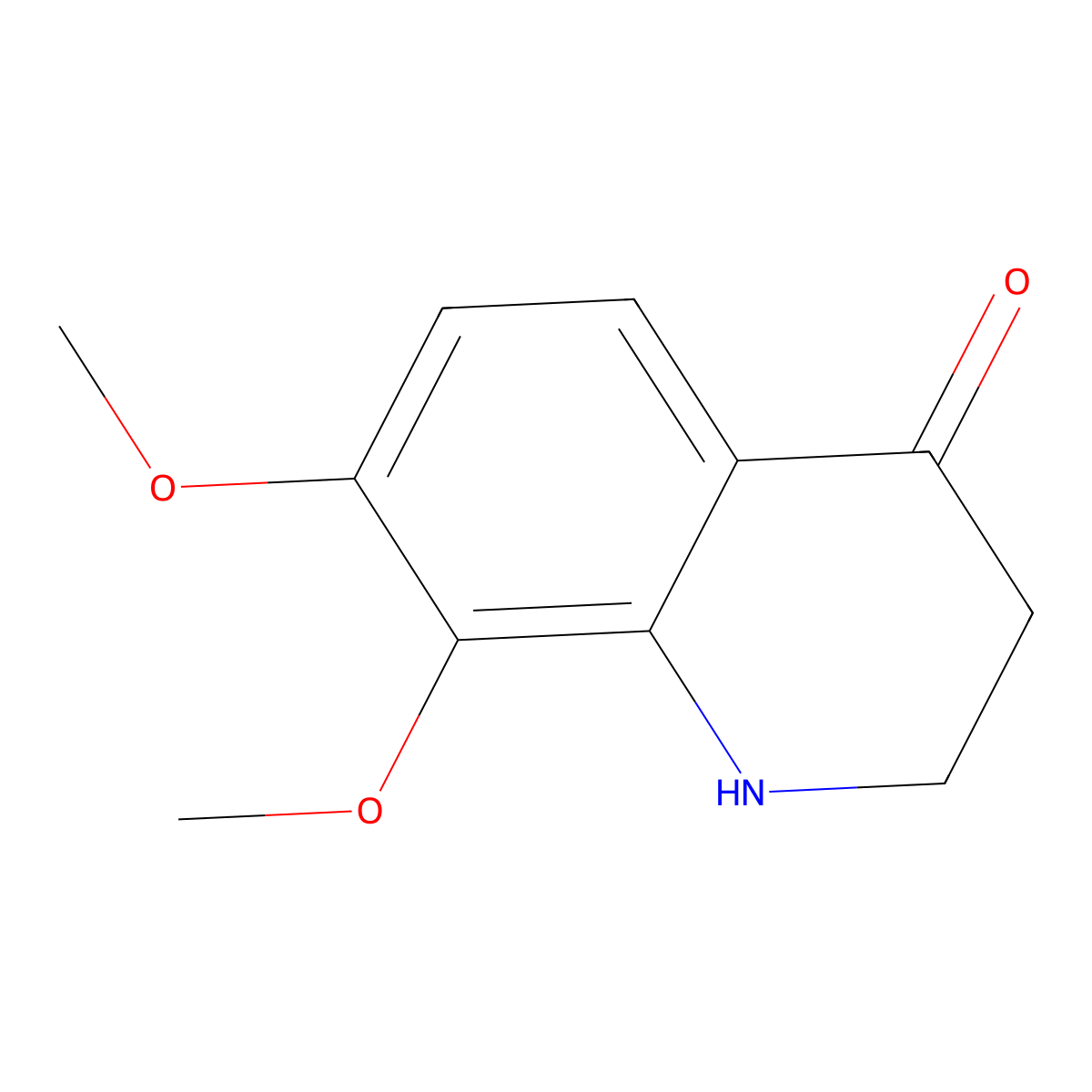 7,8-Dimethoxy-2,3-dihydro-1H-4-quinolinone molecular structure, CAS 436810-55-8