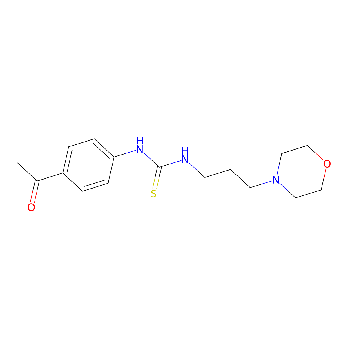 1-(4-Acetylphenyl)-3-(3-morpholin-4-ylpropyl)thiourea molecular structure, CAS 436824-49-6