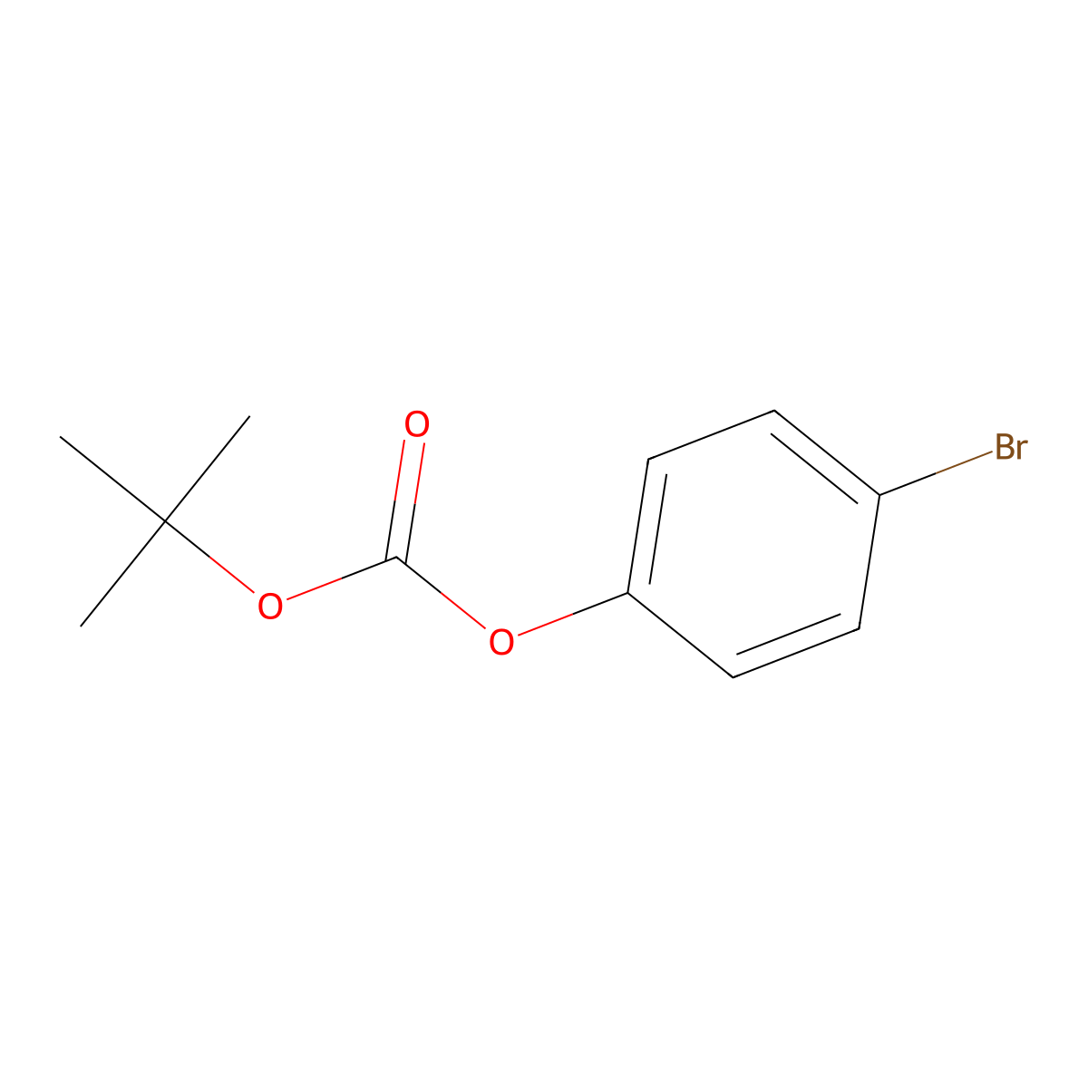 4-Bromophenyl tert-butyl carbonate molecular structure, CAS 436848-01-0