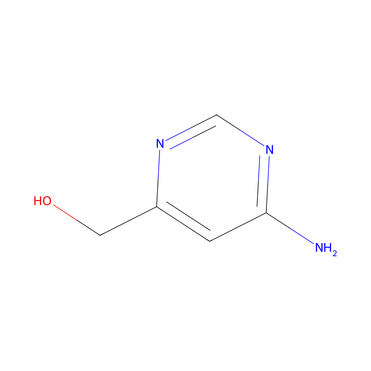 (6-Aminopyrimidin-4-yl)methanol molecular structure, CAS 436851-94-4