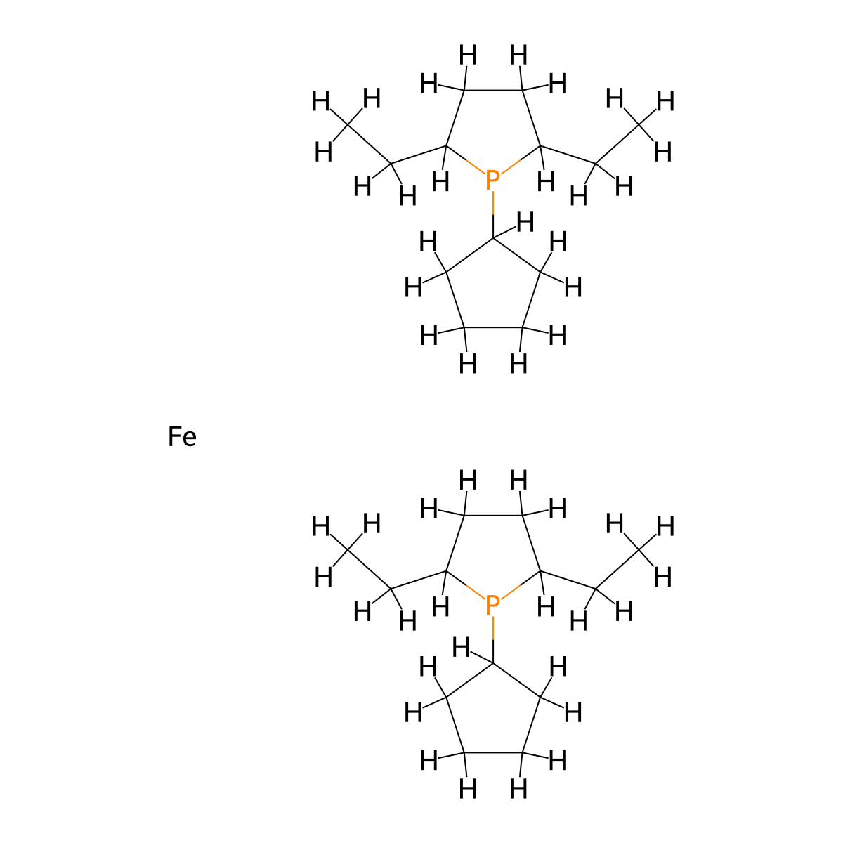 1,1-Bis[(2S,5S)-2,5-diethylphospholano]ferrocene , (S,S)-Et-Ferrocelane molecular structure, CAS 436863-50-2