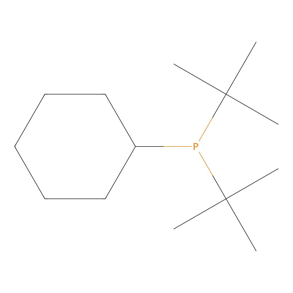 Di-tert-butylcyclohexylphosphine molecular structure, CAS 436865-11-1