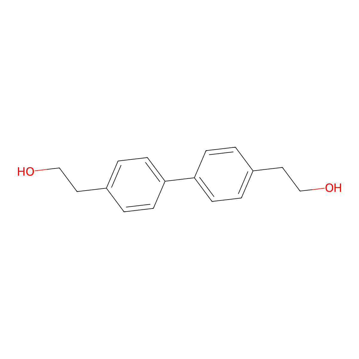 4,4'-Biphenyldiethanol molecular structure, CAS 4371-13-5