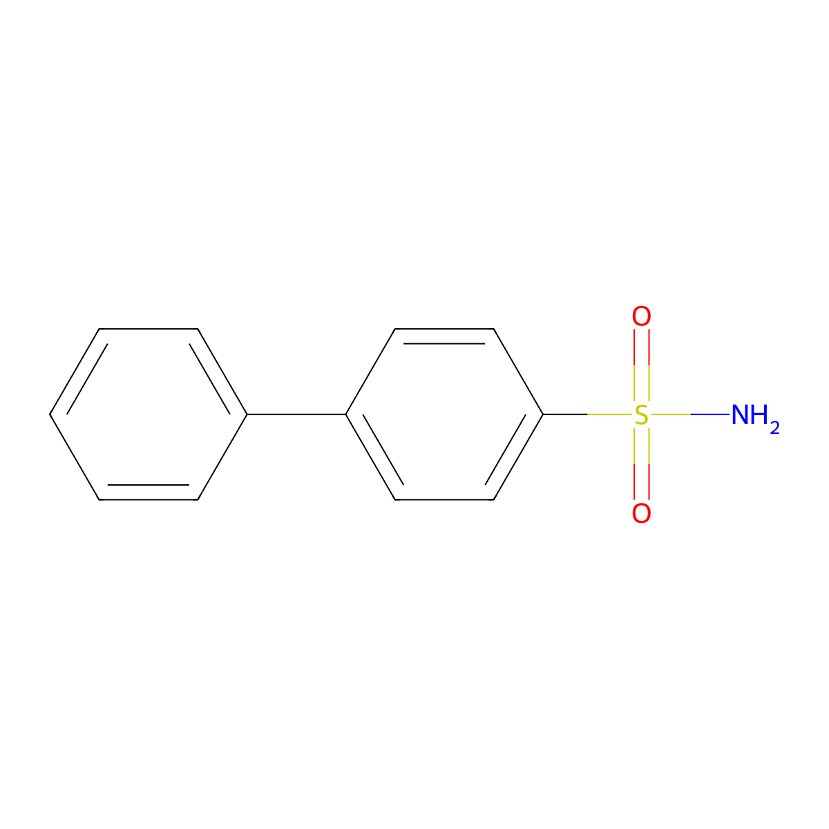 4-Phenylbenzene-1-sulfonamide molecular structure, CAS 4371-23-7