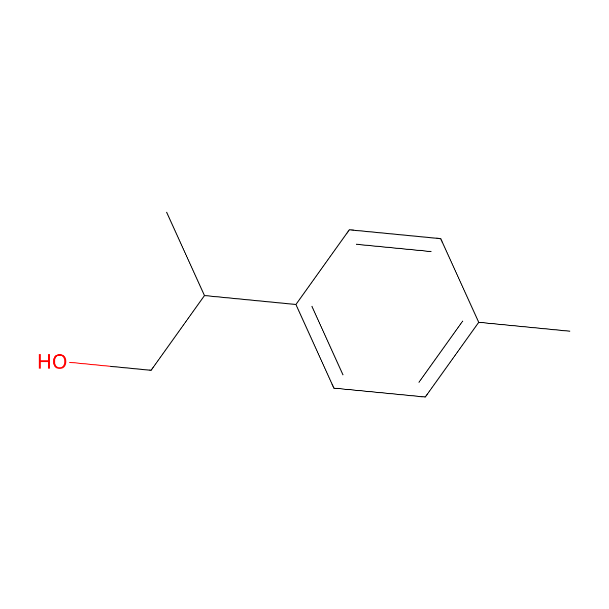 p-Cymen-9-ol molecular structure, CAS 4371-50-0