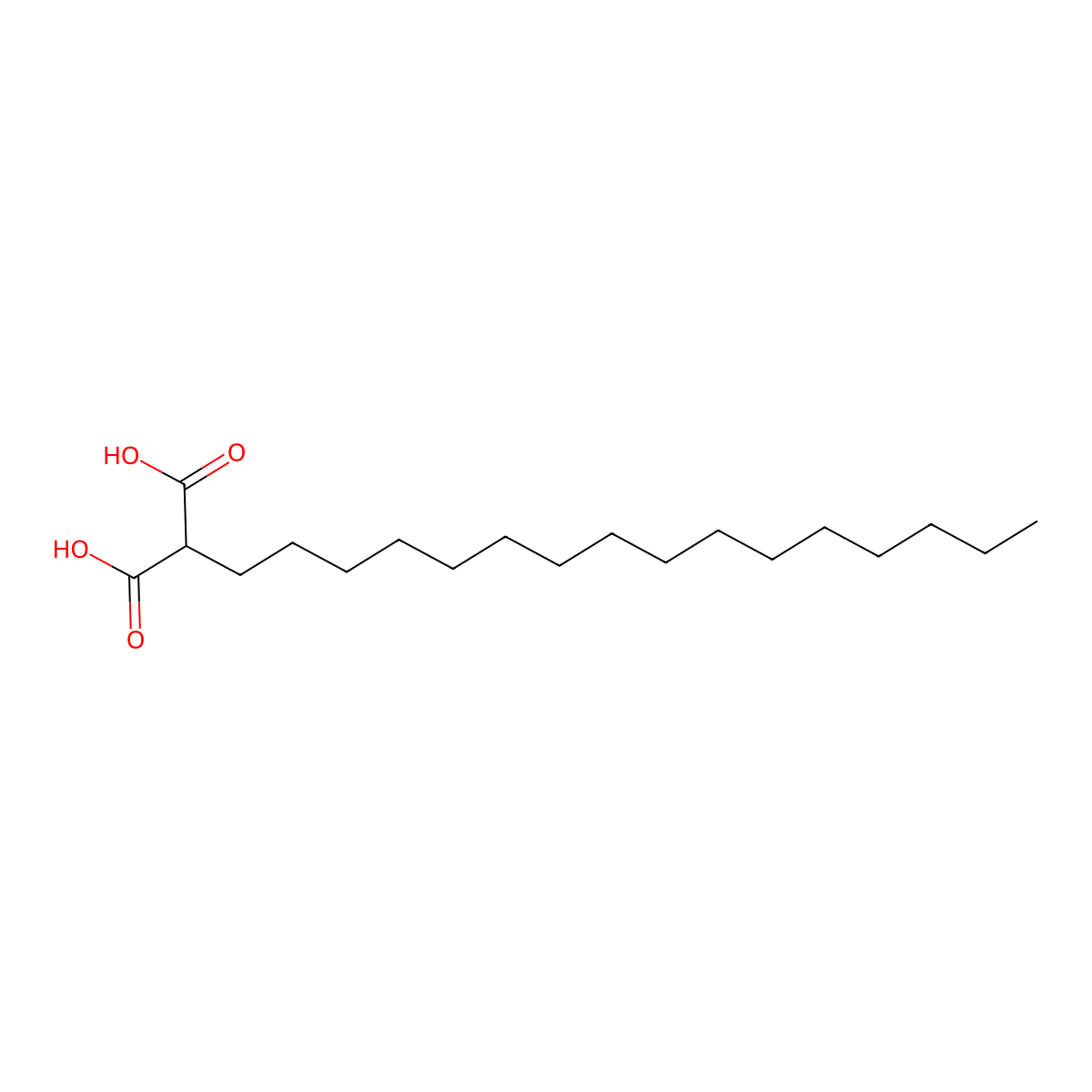Hexadecylmalonic acid molecular structure, CAS 4371-64-6