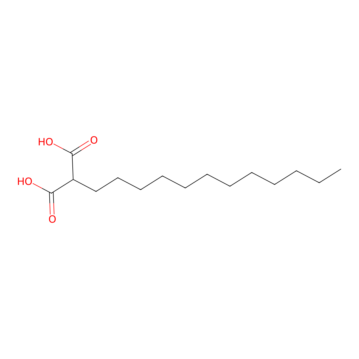 Dodecylmalonic acid molecular structure, CAS 4371-74-8
