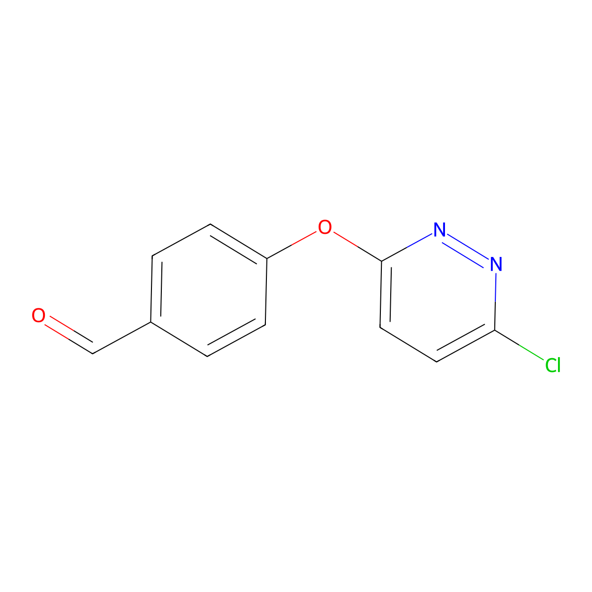 4-[(6-Chloropyridazin-3-yl)oxy]benzaldehyde molecular structure, CAS 437383-95-4