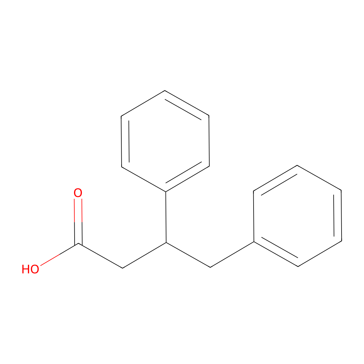 3,4-Diphenylbutanoic acid molecular structure, CAS 4374-49-6