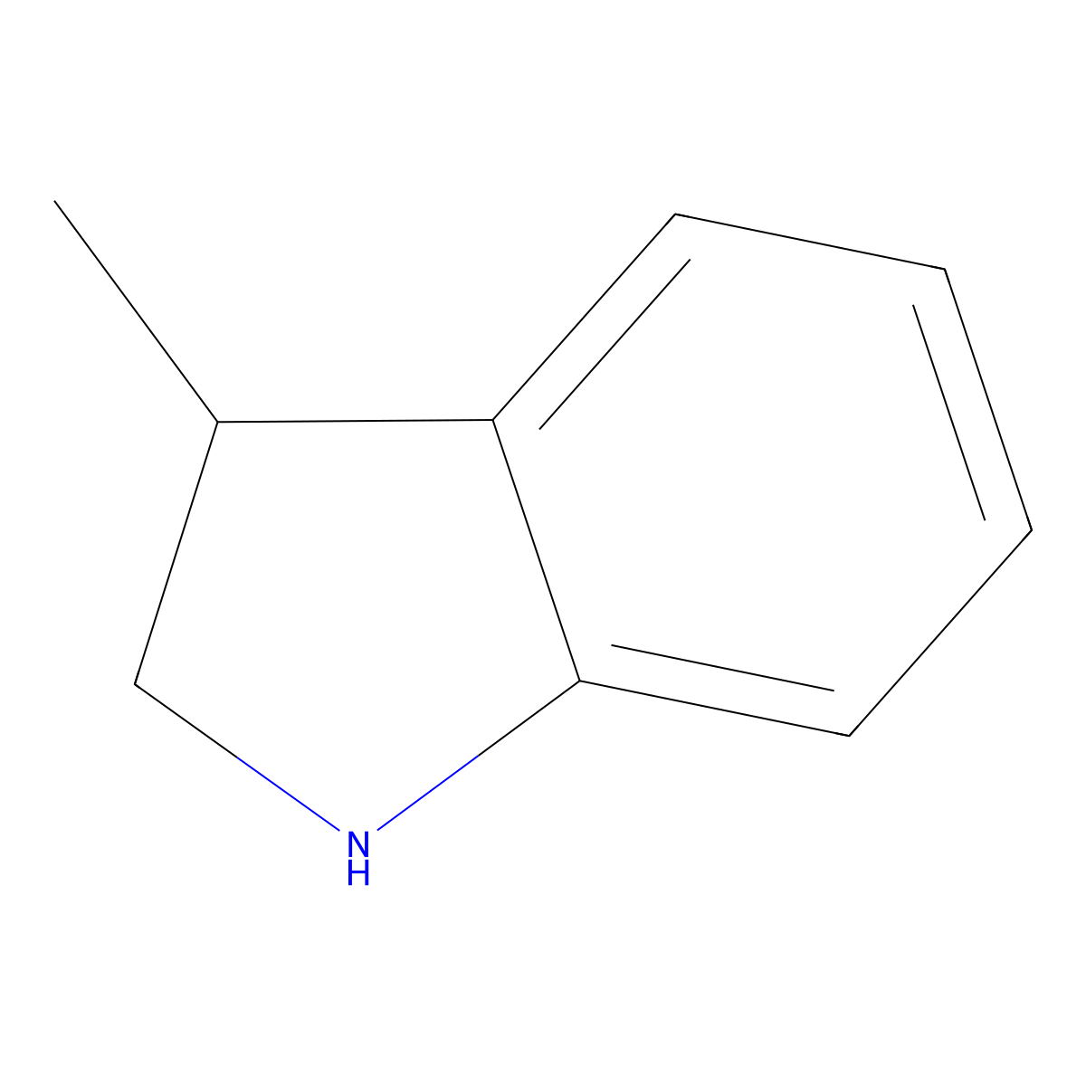 3-Methylindoline molecular structure, CAS 4375-15-9